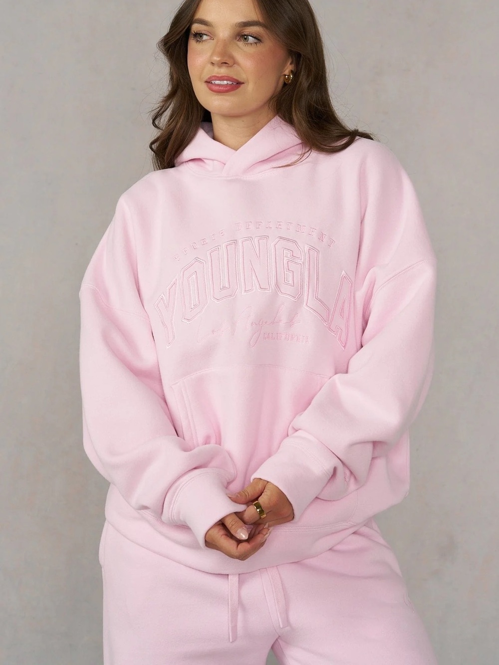 YoungLA Layover Hoodie in Pink